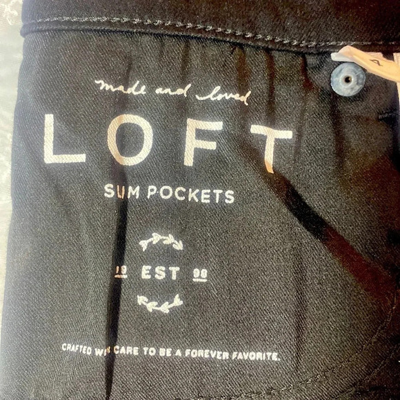 LOFT High-Rise Black Skinny Jeans Size 4/27 - Picture 9 of 11